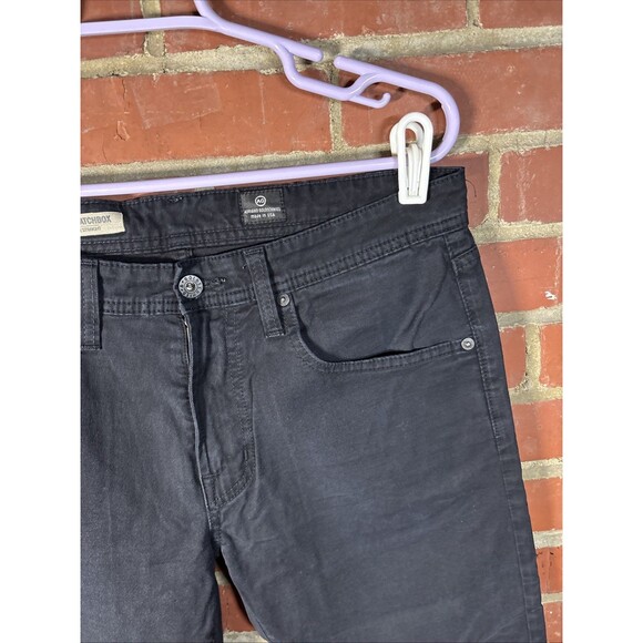 Adriano Goldschmied Men The Matchbox Slim Straight Black Jeans USA Made Size 32 - Picture 2 of 7